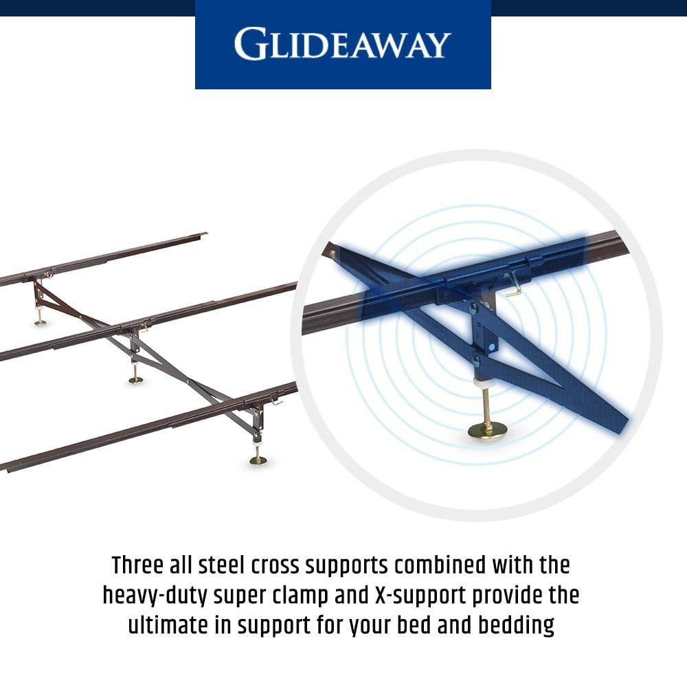 Glideaway GS-3 XS Universal Center Support, Compatible with Steel, Iron, Metal and Wooden Bed Frames