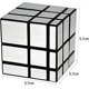 thumbnail image 1 of Mirror Magic Cube Cubo de rompecabezas de alta velocidad con pegatinas de PVC para niños y adultos, plateado sobre negro, 1 pieza ZefeiWu 9024735274049, 1 of 1