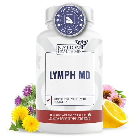 Nation Health MD Lymph MD; Immunity & Circulation Supplements with Dandelion, Burdick & Turmeric