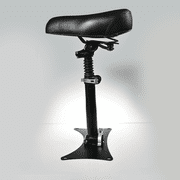 GLIDEZONE RD2 Adult Electric Scooter Seat Portable Black 1-Pack