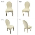 thumbnail image 5 of LKJYER Round Back Dining Chair Cover Stretch Chair Cover for Dining Room Kitchen Elastic Fitting Dining Chair Covers Solid Color Dining Chairs Slipcovers Chair Protector Cover for Hotel, 5 of 7