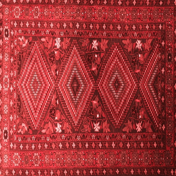 Ahgly Company Indoor Square Persian Red Traditional Area Rugs, 5' Square