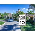 thumbnail image 5 of Speed Limit 10 MPH Sign 12 x 18 inches Slow Down Sign for Street Reflective 40Mil Aluminum Professional Printing UV Coating, 5 of 5