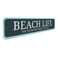 thumbnail image 3 of Beach Life Novelty Sign, Metal Wall Decor - 4x18 inches, 3 of 4