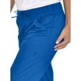 thumbnail image 3 of Mini Marilyn Scrubs Straight Leg 4-Way Stretch Flare Leg Elastic Waistband Four Pocket Pants with Cargo Pockets, 3 of 3