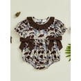 thumbnail image 3 of BemeyourBBs Baby Girl Romper Short Sleeve Round Neck Camouflage Print Bodysuit, 3 of 9
