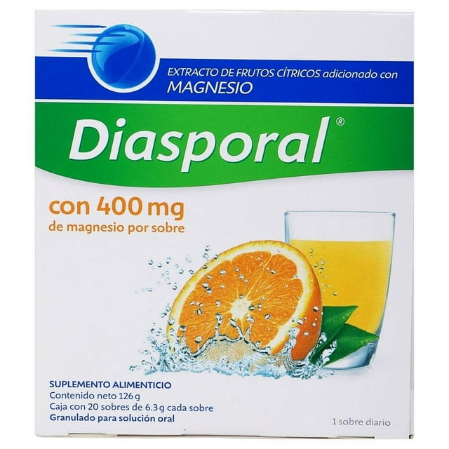 Suplemento alimenticio Diasporal Magnesio 20 Sobres 400 mg