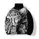 thumbnail image 2 of Abrigos de invierno de estilo nuevo para hombre, modernos y versátiles, con estampado de guerreros del siglo pasado, chaquetas cómodas y cálidas para hombre, abrigo para hombre, 2 of 5