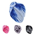 thumbnail image 4 of XIMIN Women Casual Hat Women's Wrap Head Cap Popular Tie Dye Swirl Turban Cap Maternity Moon Cap Elastic Cancer Cap for Women with Hair Loss, 4 of 5