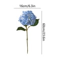 thumbnail image 3 of Flores artificiales de hortensia Ramo de hortensias artificiales para decoración del hogar Arreglo floral artificial realista para jarrón Hortensia de seda de aspecto natural para centro de mesa de, 3 of 6