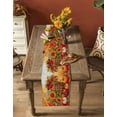 thumbnail image 5 of Orange Pumpkins Fall Burlap-Cotton Table Runner 72 Inches Long,Thanksgiving Sunflower Botanical Farmhouse Table Runners,Outdoor Dining Tablecloths Decor for Baby Shower Party Wedding 13x72, 5 of 9