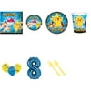 Pokemon Party Supplies Party Pack For 32 With Blue #8 Balloon