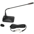 thumbnail image 2 of Desk Condenser Microphone, 360 Adjustable Gooseneck Microphone Metal Tube ABS Base Noise Cancelling  For Broadcast For Conference, 2 of 8
