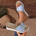 thumbnail image 4 of Willtoo Orthopedic Wedge Sandals For Women Dressy Summer Comfortable Walking Open Toe Slide Sandals Slip On Buckle Slides, 4 of 6