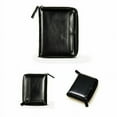 thumbnail image 2 of 12*9.5*3cm Leather Business Wallet With Coins Pocket Zipper Purse, 2 of 11