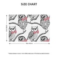 thumbnail image 4 of Placemats Set Of 4 / 6, Bow Tie Owl Placemats For Dining Table Indoor/Outdoors Heat Resistant Washable Placemats 18" X 12", 4 of 8