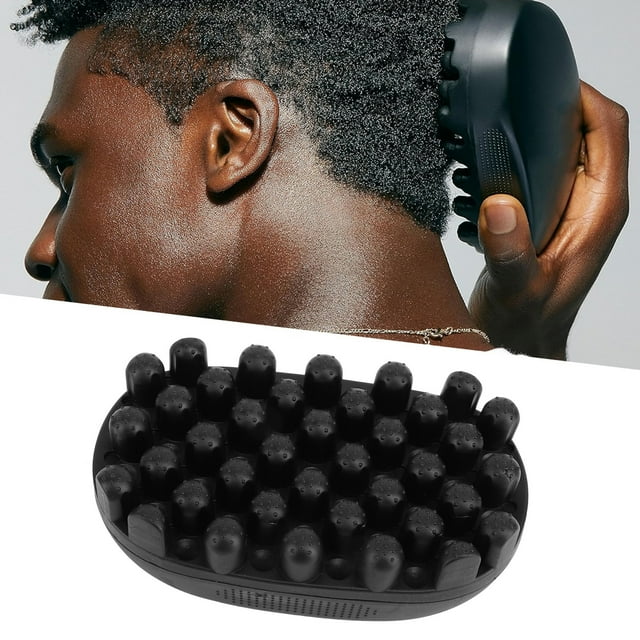 Cepillo De Pelo Para Rizar De Goma, Peine Para Rizos No Absorbente, Herramienta De Peinado Lavable Con Material De Goma Para Cabello Afro