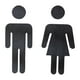 thumbnail image 1 of Señalización para baños de hombres y mujeres, letreros para baños, placa liviana, letrero de dirección para inodoro, letreros para puertas de baños, 1 of 9