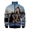 thumbnail image 3 of Nueva chaqueta con estampado 3D de husky para hombre, chaquetas con gráficos de animales de invierno para niños, ropa de calle divertida, ropa vintage, 3 of 5