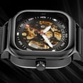 thumbnail image 3 of Chenxi Brand Top Mechanical Wristwatch Square Mesh Band Black Automatic Watch Waterproof Business Design For Man Clock - Mechanical Wristwatches, 3 of 7