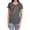 Charcoal, variant on JLA Flash Symbol Knockout Women's T Shirt, Charcoal, Small