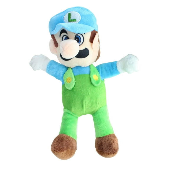 Super Mario 8.5 Inch Character Plush | Ice Luigi