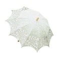 thumbnail image 4 of Sombrilla de encaje de encaje para novia Mango de madera para juegos de rol Boda Fiesta de té , beige, 4 of 8