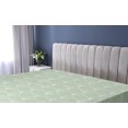 thumbnail image 5 of Art Deco Fitted Sheet, Shell Look Simplistic Pattern with Vintage and Classical Style Motif, Decorative Soft Bedding All-round Elastic Pocket, California King, Pale Green and White, by Ambesonne, 5 of 5