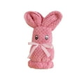 thumbnail image 1 of RKSTN Serviette en Polaire Corail Lapin Pliant Serviette Rose Rouge, 1 of 1