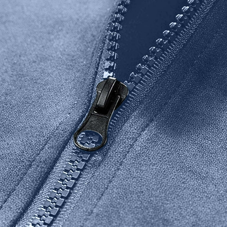 YLSDY Mens Womens Double Zip Up Hooded Sweatshirts Oversized Acid