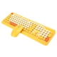 thumbnail image 3 of Juego de teclado y ratón K68 Receptor de dibujos animados Punk inalámbrico Suministros informáticos Pato amarillo Pato feliz, 3 of 5