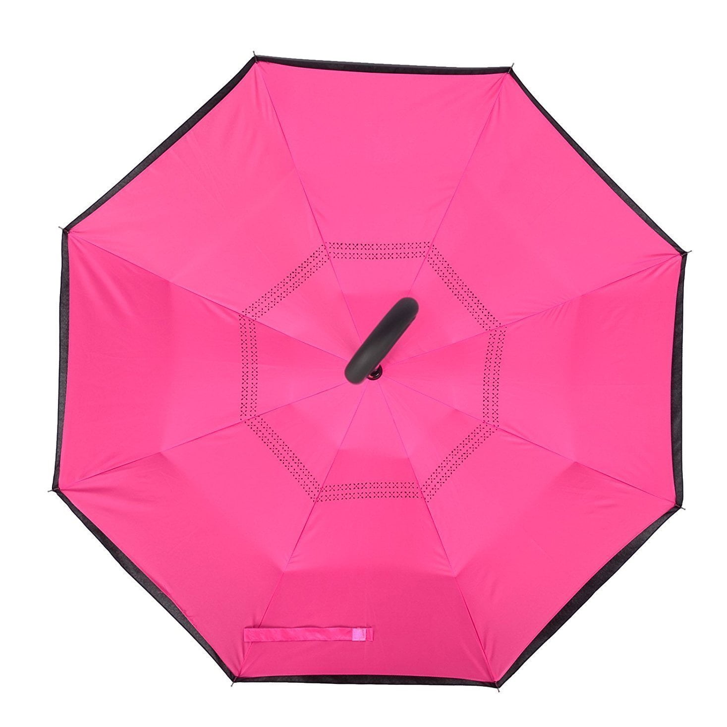 Windproof Double Layer Folding Inverted Umbrella, Self Stand Upside-Down Rain Protection Car Reverse Umbrellas with C-Shaped Handle S3