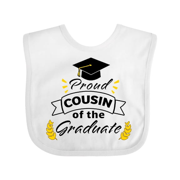 Inktastic Proud Cousin of the Graduate-family Graduation Boys or Girls Baby Bib