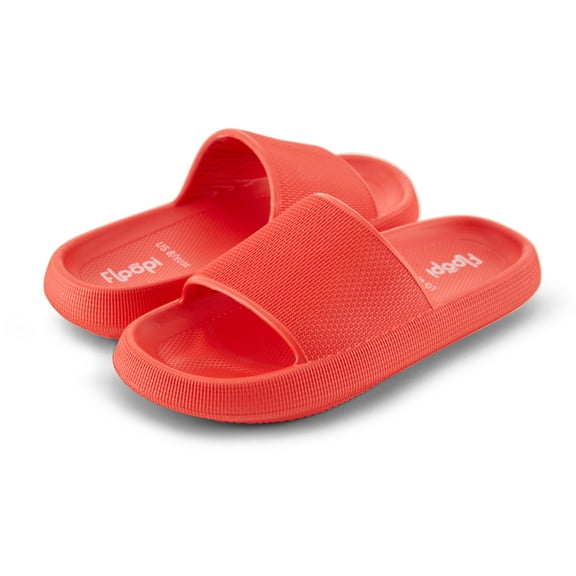 Floopi Womens Slides with Cloud Support, Slides for Women Non Slip Bathroom Shower Sandals for Women with Indoor & Outdoor Anti-Skid Soless