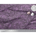 thumbnail image 3 of Soimoi Purple Cotton Jersey Fabric Leopard & Wild Animal Skin Fabric Prints by Yard 58 Inch Wide, 3 of 3