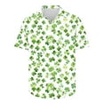 thumbnail image 4 of St. Patrick's Day Shirt for Men, Short Sleeve Shirt Button Up, Fashion Mens Casual Turndown Collar Shirts Short Sleeved Button Shirt Tops, 4 of 4