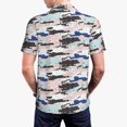 thumbnail image 2 of Polo Shirts for Men, Digital Camo Cuteness Casual Mens Polo Shirts Short Sleeve Button Down Classic Mens Golf Polo Shirts, 2 of 7