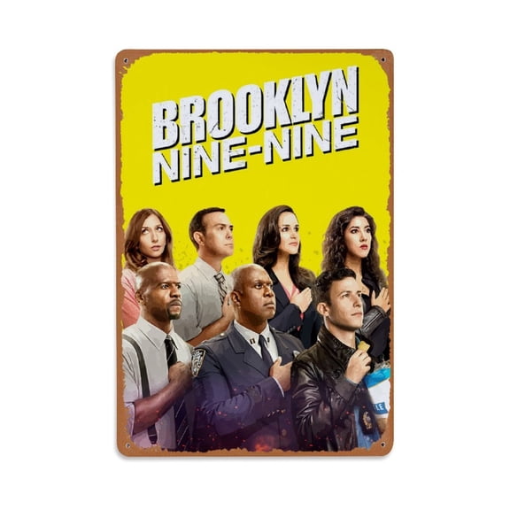 Brooklyn Nine-Nine 99 Tin Sign Vintage Metal Poster Living Room Bar Man Cave Home Wall Art Decor 8x12inch