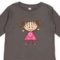 thumbnail image 4 of Inktastic My Grammy Loves Me Girls Long Sleeve Toddler T-Shirt, 4 of 5