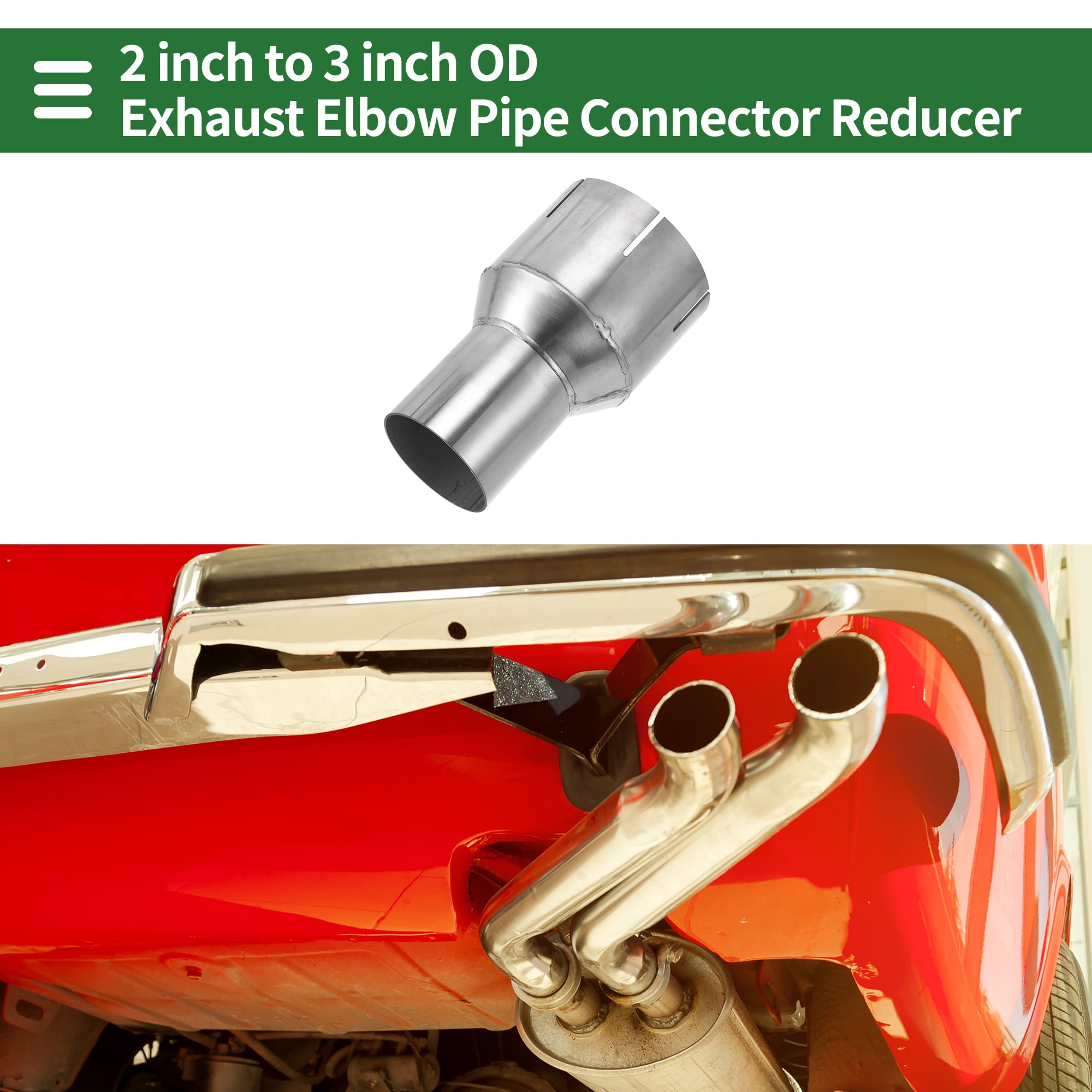 Unique Bargains Easy Use Mandrel Exhaust Bend Elbow Concentric Reducer 2"OD to 3"OD