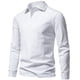 thumbnail image 1 of pstuiky manga larga de hombre, Blusas y camisas casuales de manga larga con cuello vuelto de color liso para hombre Tops de hombre xxxxl, 1 of 4