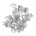 thumbnail image 5 of Unique Bargains 20 Hair Cuffs Dreadlock Hollow Butterfly Dreadlock Hair Clips Silver Tone, 5 of 5