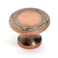 thumbnail image 1 of Dynasty Hardware K-4001-AC Super Saver Ribbon & Reed Cabinet Knob- Antique Copper, 1 of 1