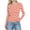 Orange, variant on HomeDM Womens Crew Neck Long Sleeve Shirts Slim Fit Ribbed Pullover Tops Polka Dot Layering Tee Shirts - Black/XL