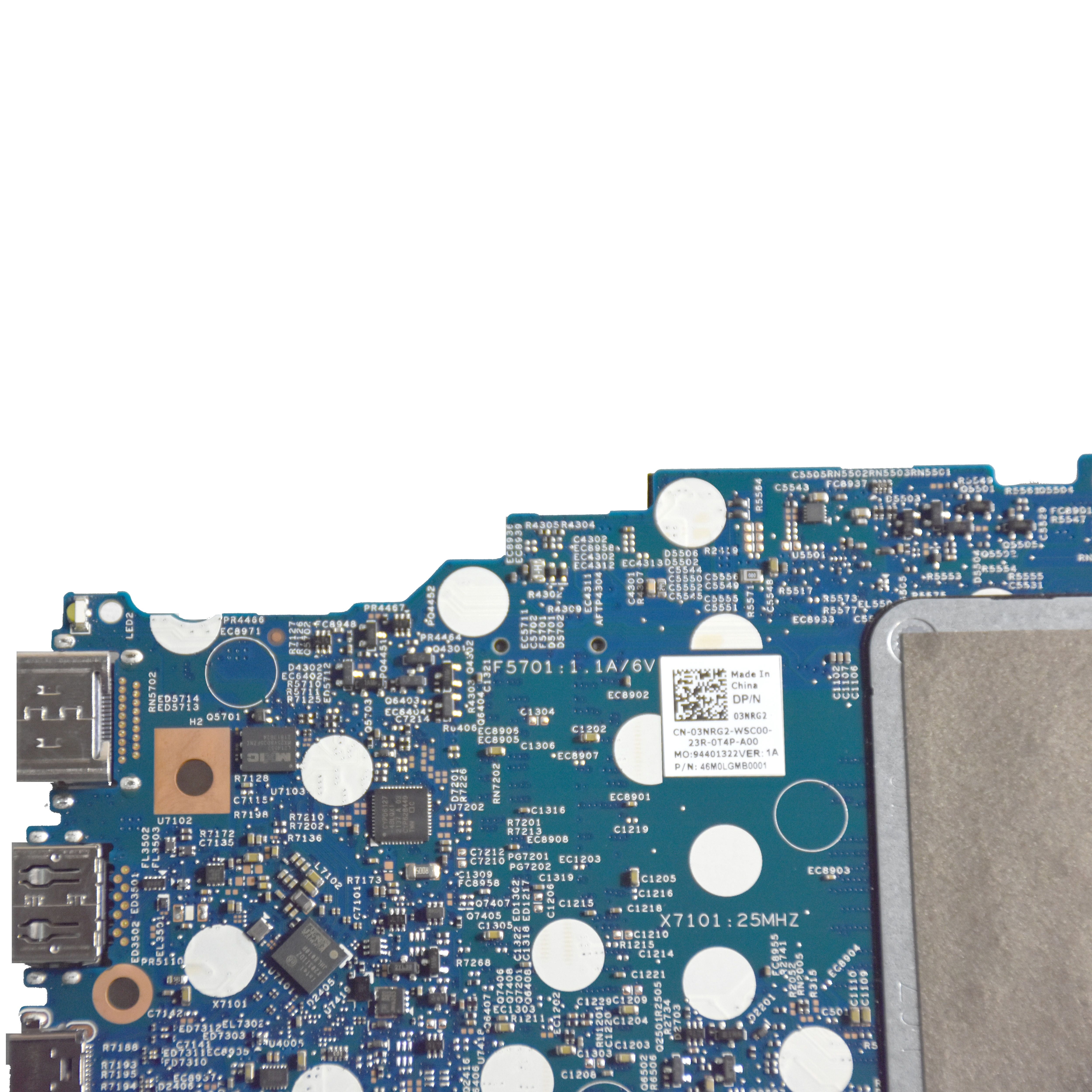 Dell Inspiron 5406/7506 2-in-1 Motherboard, i3-1115G4 3.0GHz - 3NRG2