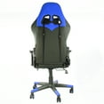 thumbnail image 4 of GameFitz  Pleather Gaming Chair in Black and Blue, 4 of 11