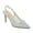 Pale Blue, variant on XYD Women Bowknot Pointed Toe Mesh Pumps Slingback Mid Thin Heels Elegant Party Dressy Bridal Sandal Shoes Size 7 Pale Blue