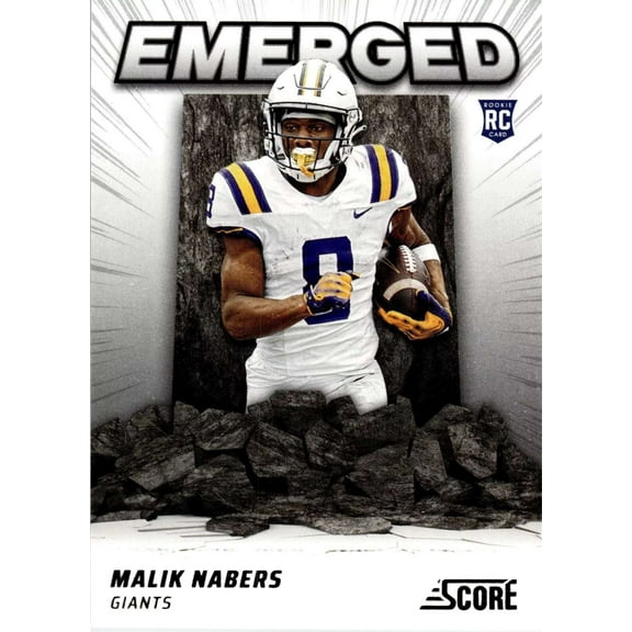NFL 2024 Score Football Emerged Malik Nabers RM-MNS (Rookie)