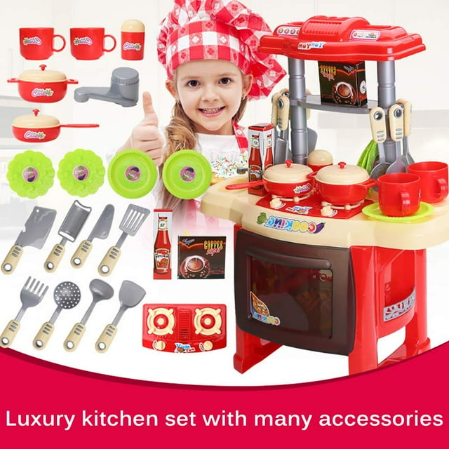 Ensemble de Jeu pour Enfants, Simulation de Cuisinière pour Enfants, Ensemble de Jeu de Cuisine, Jouet de Cuisine pour Enfants, Boule de Cuisine pour Enfants