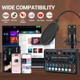thumbnail image 6 of Podcast Equipment Bundle for 2, Recording Studio Package with Podcast Microphone, Audio Mixer,Pro Audio Interface, Studio Equipment for Gamer Podcasting,Recording,Vlog Living,Streaming,YouTube,TikTok, 6 of 7